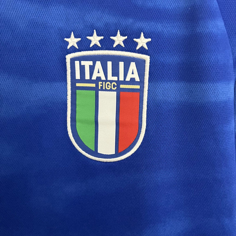 Camisa Itália I 2023 Torcedor Masculina - Azul